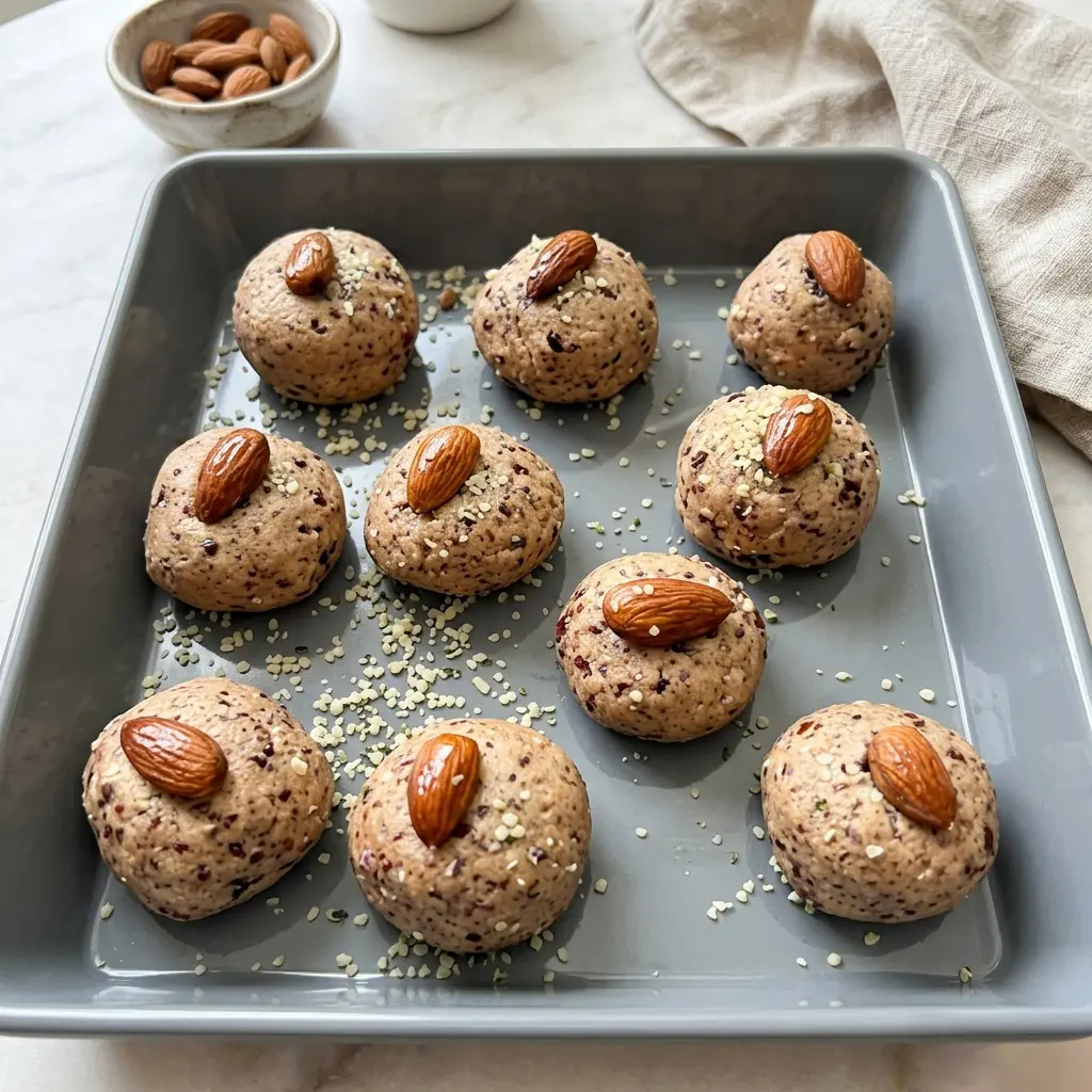 almond chia protein balls