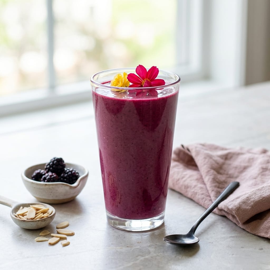 berry smoothie with protein
