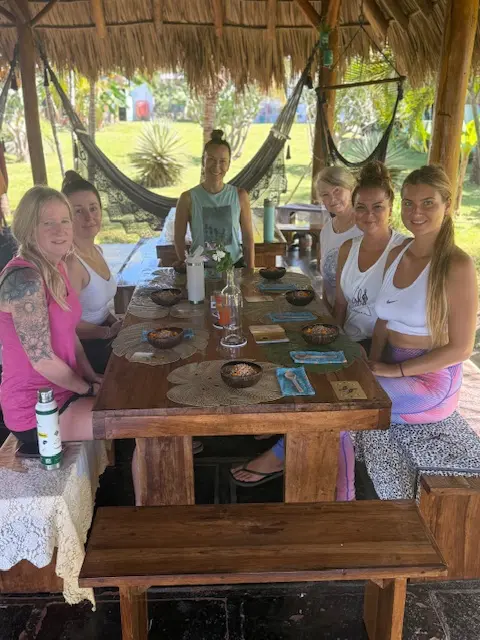 group eating