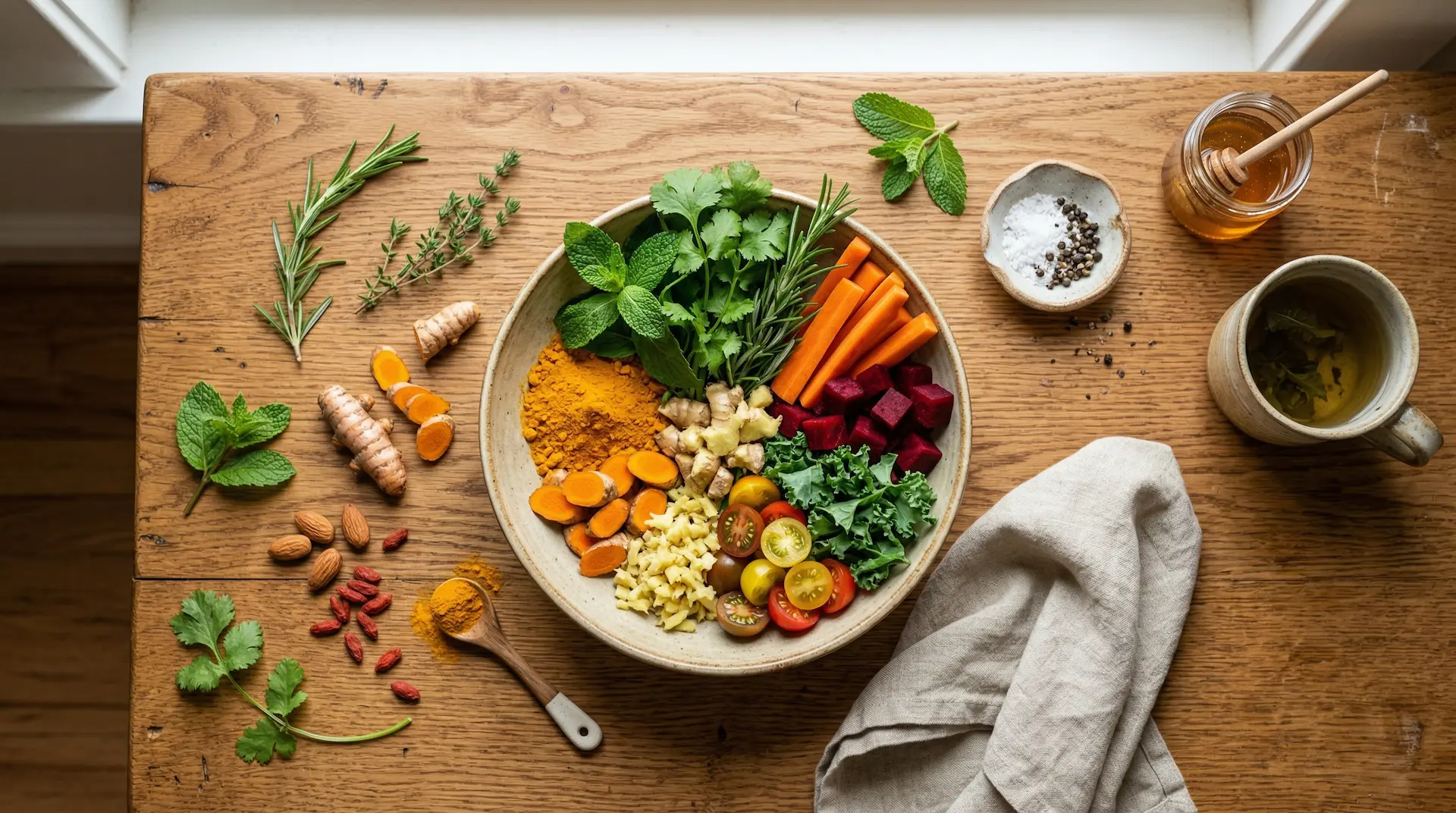 nourished minds services superfoods flatlay