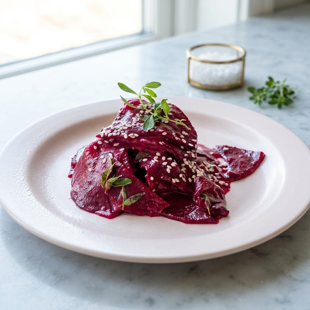 raw beet carpaccio
